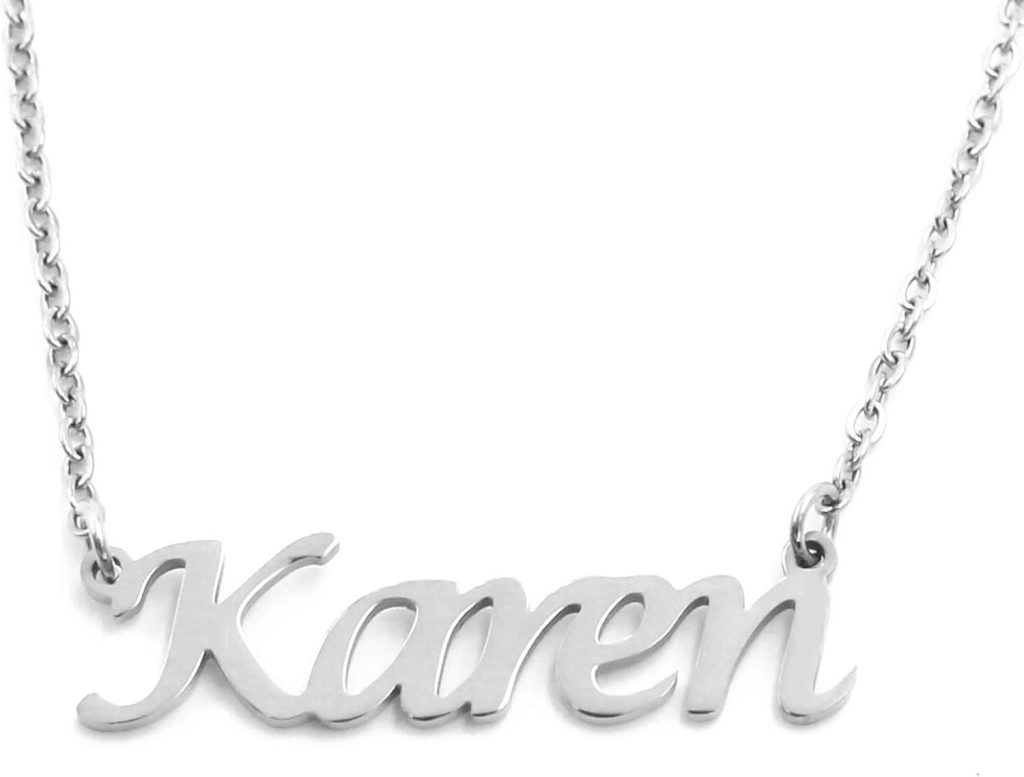 name necklace silver