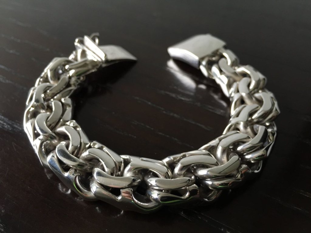 pure silver chain for men
