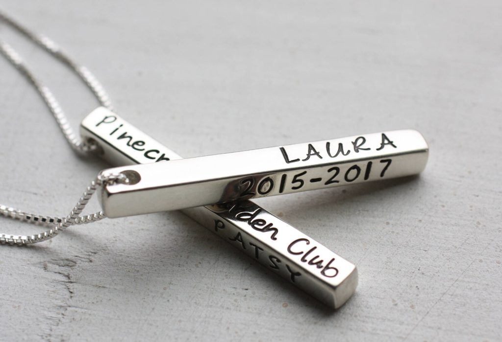 name necklace silver