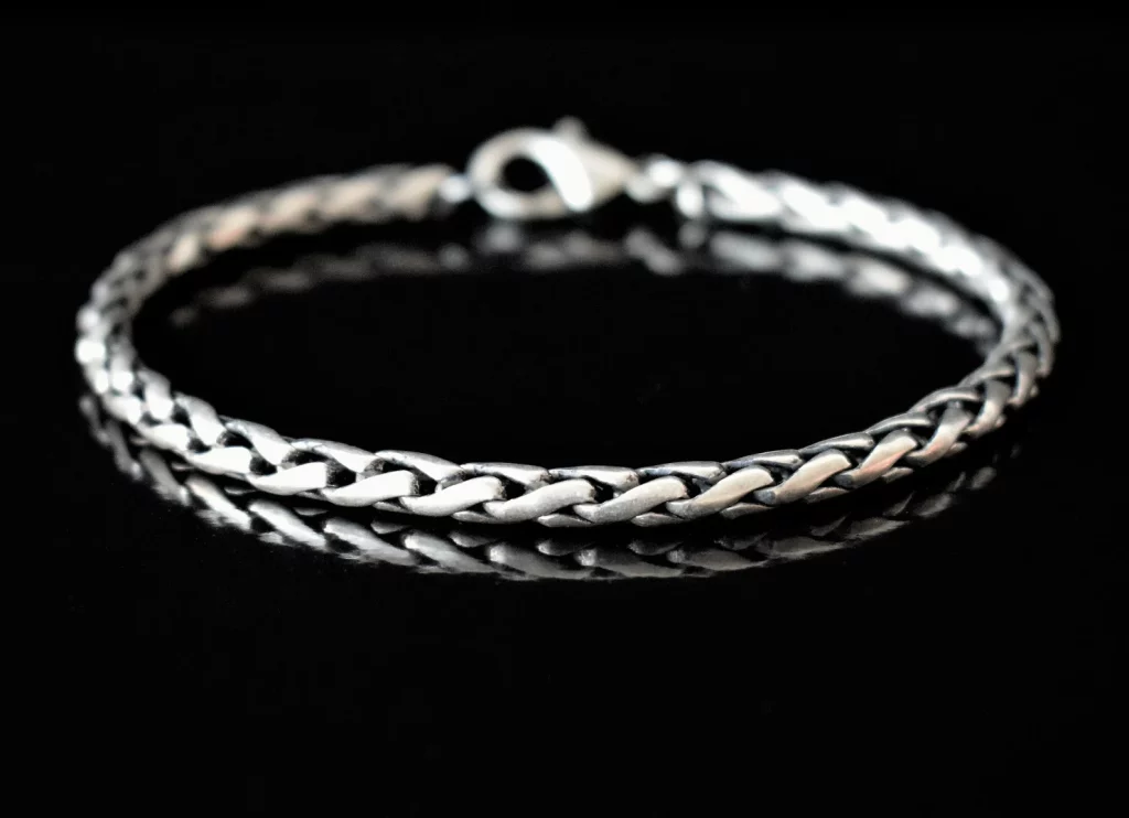 pure silver chain for men
