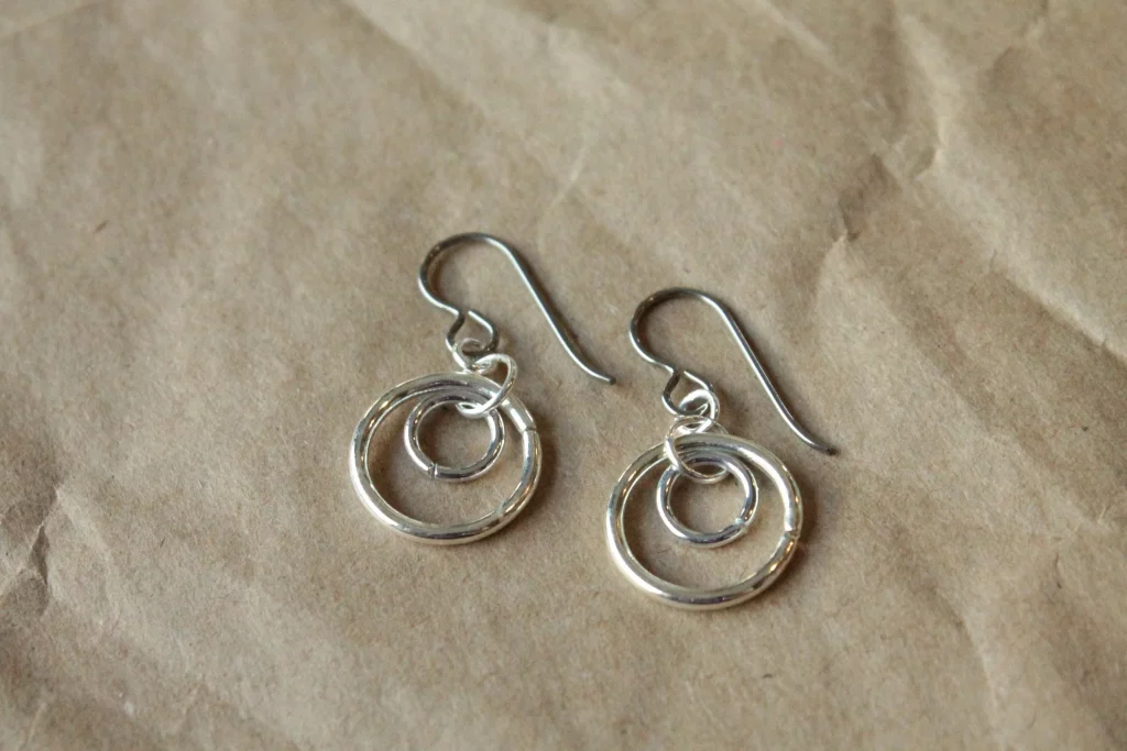 pure silver earrings