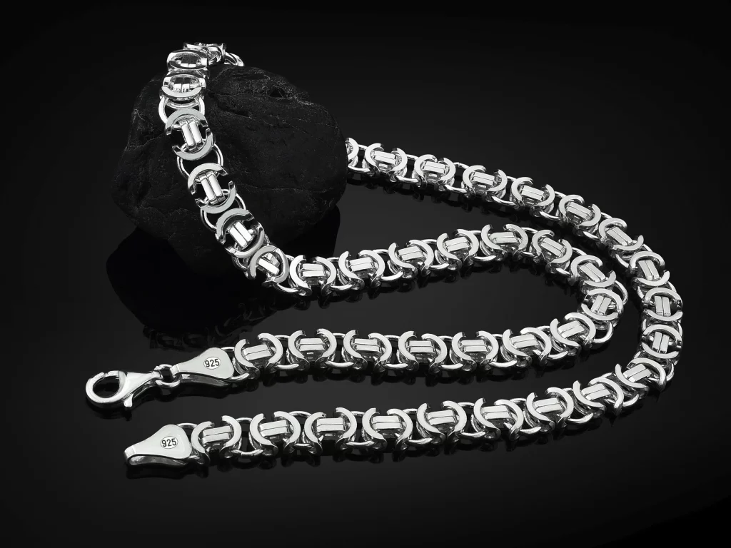 pure silver chain for men
