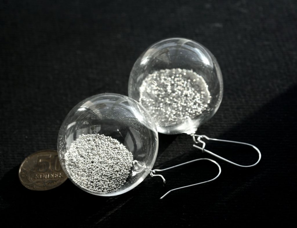 pure silver earrings