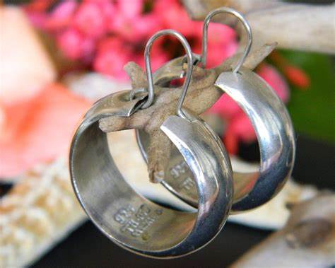 silver earrings