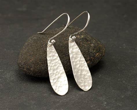 silver earrings