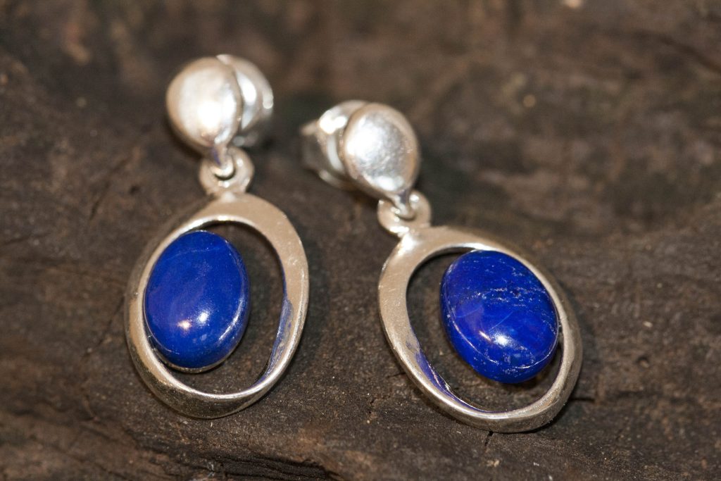 silver earrings