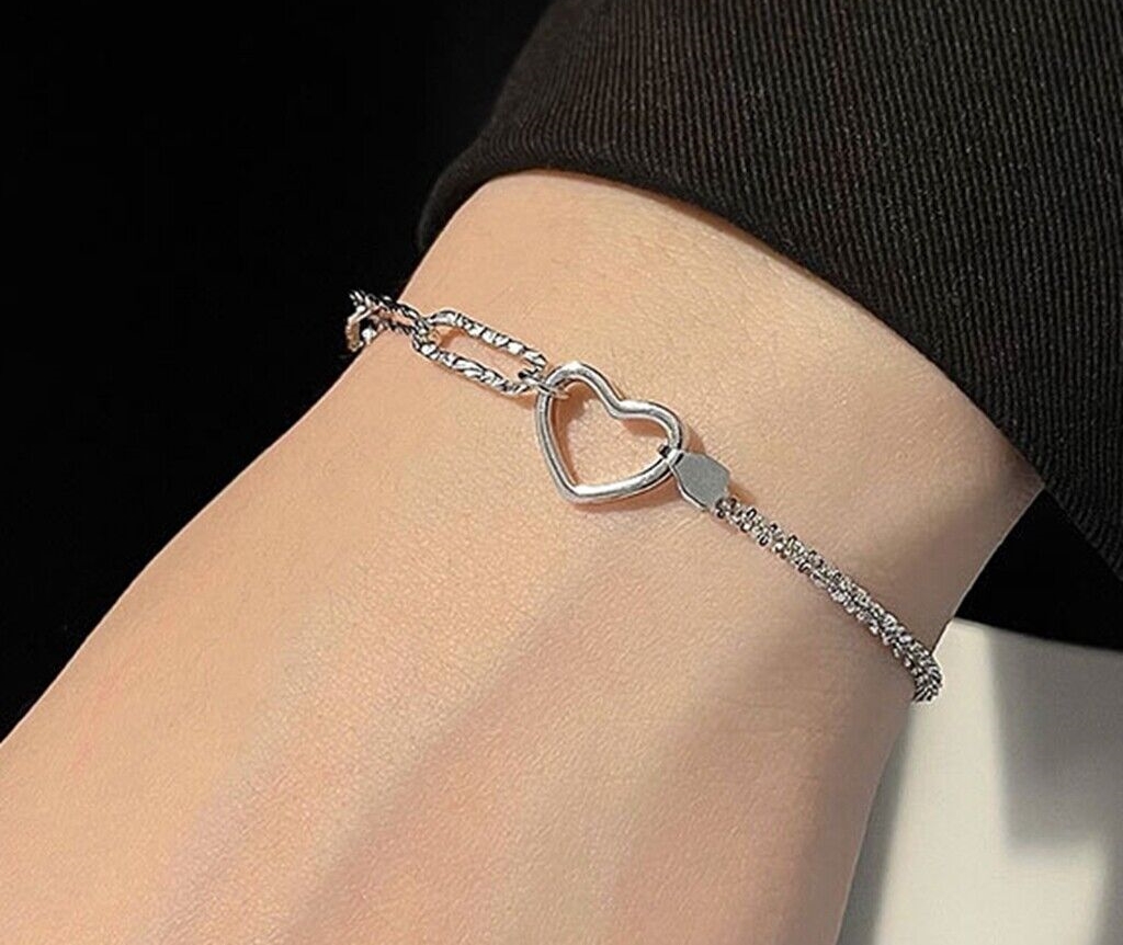 silver hand bracelet