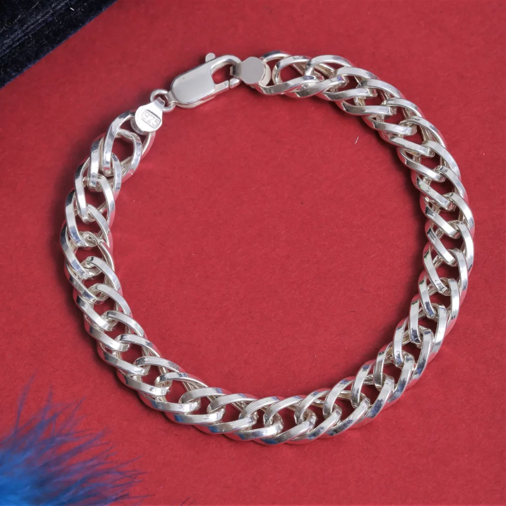 silver hand bracelet