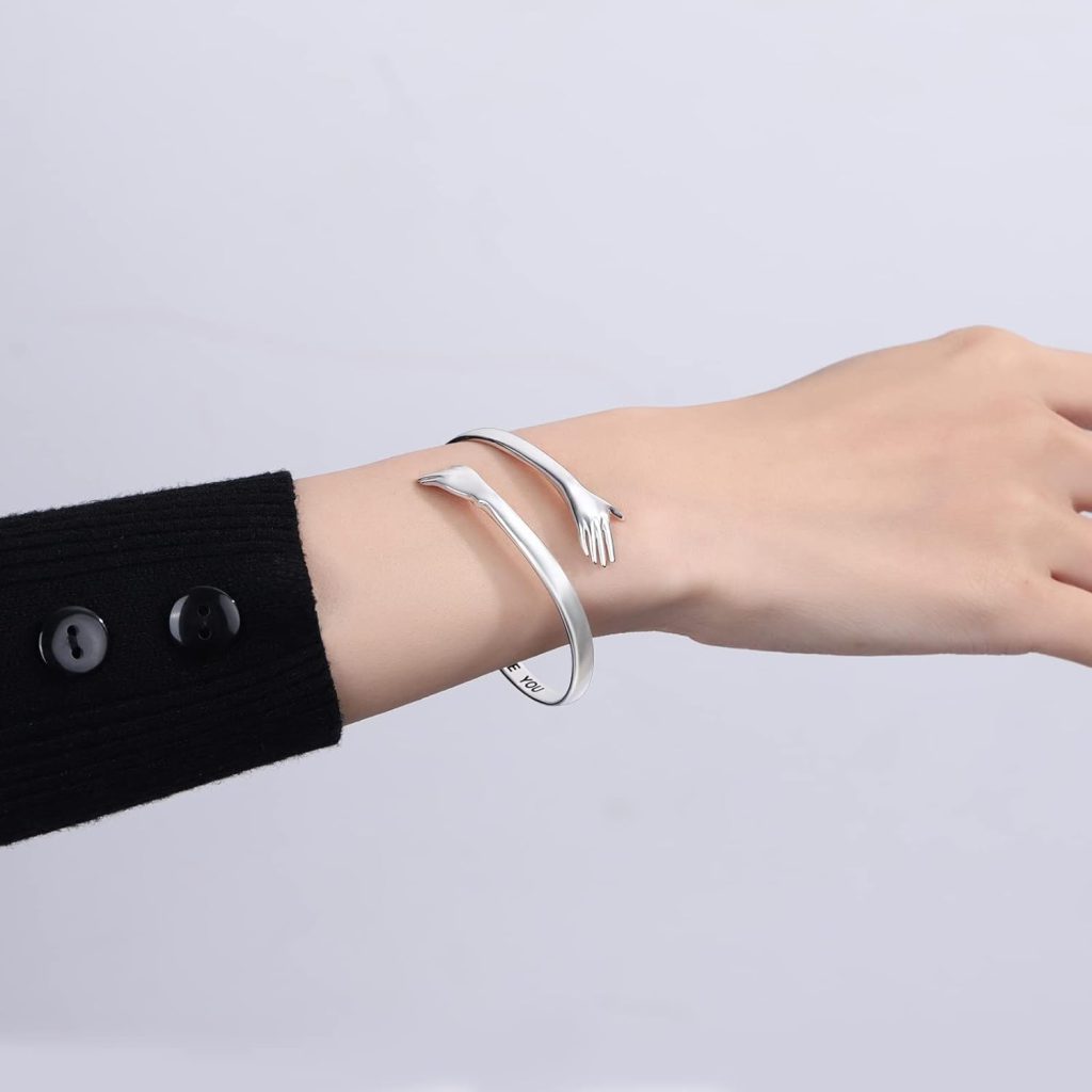 silver hand bracelet