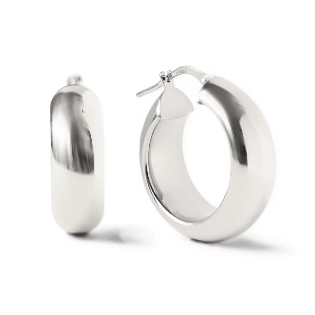 Silver Hoop Earrings
