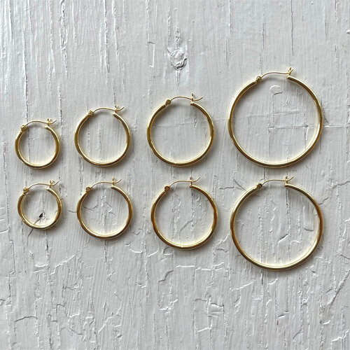 sterling silver hoops